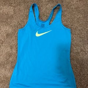 Blue nike tank top